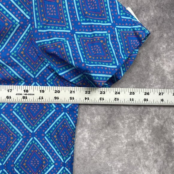 Chubbies Button Up Shirt Mens S Blue Geometric Vibrant Summer Vibe Casual - Picture 9 of 10